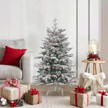 Vánoční dekorace vidaXL Sada vánočních ozdob 50 pcs Transparentní Ø 5 cm [42018885]