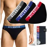 Pánské slipy 3-BALENÍ Sportovní Bavlněné Slipy ATLANTIC 3MP-094 - XL