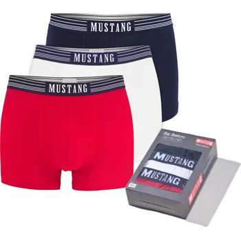 Pánské oblečení Pánské boxerky MUSTANG 4 ks bavlna 3 KUSY S