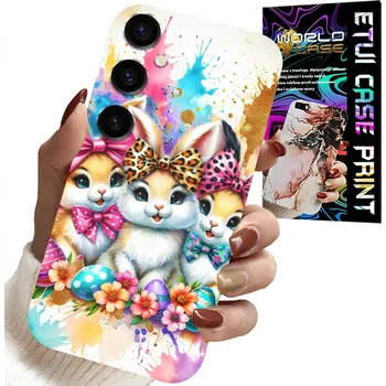 Pouzdro na mobilní telefon POUZDRO PRO SAMSUNG GALAXY S25 - ZAJÍČCI, VÁNOCE, KRÁLÍK, Velikonoce