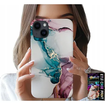 Pouzdro na mobilní telefon POUZDRO PRO IPHONE 13 - ELEGANTNÍ MRAMOROVÝ MÓDNÍ DÁMSKÝ KRYT