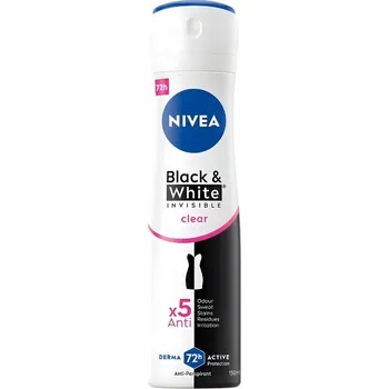 Nivea Antiperspirant ve spreji Black & White Invisible clear 150 ml