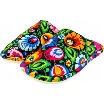 Dámská obuv PANTOFLE FOLK - RYBÁŘSKÉ - ČERNÉ, VELIKOST 37-38 FOLKSTAR