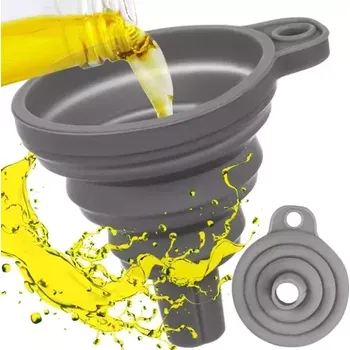 Univerzální skládací silikonový trychtýř