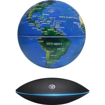 Glóbus Mikamax Antigravitační globus 18,5 x 20 cm modrý