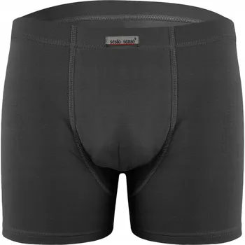 Pánské spodní prádlo Pánské boxerky BM04 přiléhavé bavlněné klasické Grafitové XXL