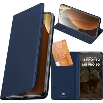 Pouzdro na mobilní telefon Flipové pouzdro Dux Ducis pro Xiaomi Redmi Note 15 Pro+ 5G modré