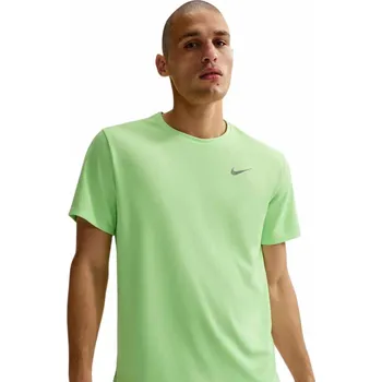 Pánské tričko Pánské funkční tričko s krátkým rukávem Nike MILER zelené DV9315-377 - XXL | UK 9,5 | US 12