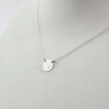 Náhrdelník Řetízek Kolečko kolečko na Dárek Iniciály Symboly