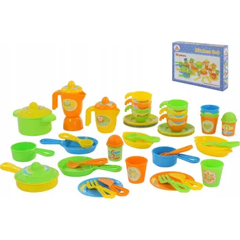 Dětská kuchyňka Velká sada nádobí PRO děti 50 dílů Wader Polesie