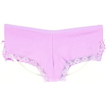 Kalhotky GOLD LINES Bavlněné bokové kalhotky vzor 223 Velikost: XL, Barva: fialová