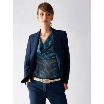 Body RINASCIMENTO ŠIFONOVÉ BODY S ŘASENÝM VÝSTŘIHEM (S)