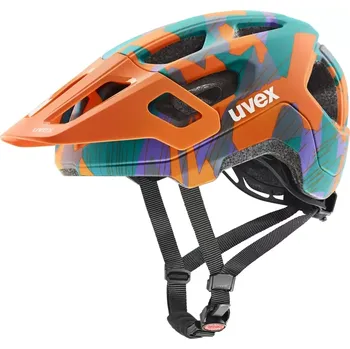 Cyklistická přilba UVEX - dětská helma React JR. Papaya Camo Matt (52-56)