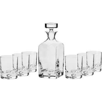 Sklenice KROSNO LEGEND SADA NA WHISKY S KARAFOU PRO 6 OSOB SKLENICE 7 DÍLŮ