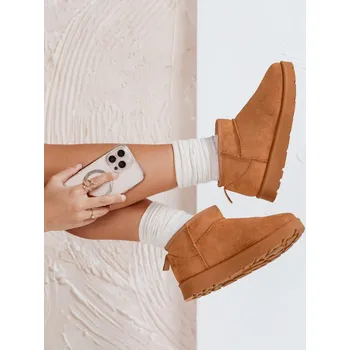 Dámská zimní obuv Dámské sněhule na platformě ZY1074 Barva: Světle Hnědá, Velikost: 39