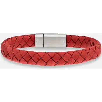 Náramek MATYAS HILL Dámský kožený náramek FUSION RED Délka náramku: 17,5 cm