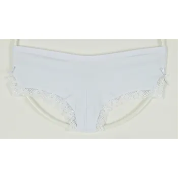 Dámské oblečení GOLD LINES Bavlněné bokové kalhotky vzor 223 Velikost: XXL, Barva: bílá