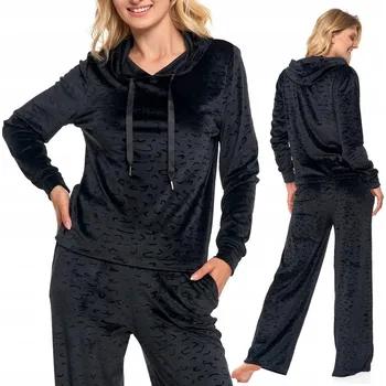 Dámské pyžamo Moraj dámské pyžamo polyester černé barvy, velikost S