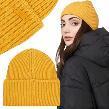 Čepice 4F zimní čepice beanie žlutá velikost M