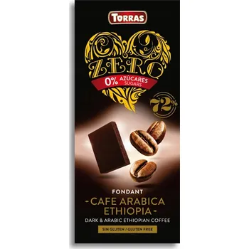 Čokoláda Torras Hořká čokoláda s kávou 72% kakaa 100g