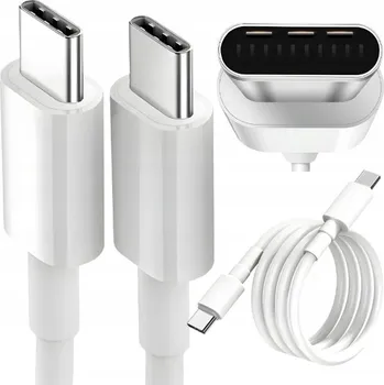 Datový kabel Kabel USB-C USB-C USB typ C - USB typ C 1 m bílý