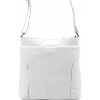 Kabelka Patrizia Pepe kabelka z pravé kůže bílá