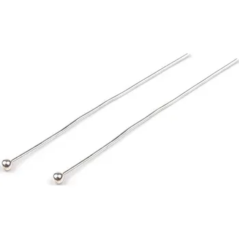 Ozdobný ketlovací nýt 40 mm, velké, 1 stříbrná světlá