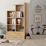 Regál Houseland 85 cm x 165 cm x 30 cm bílý