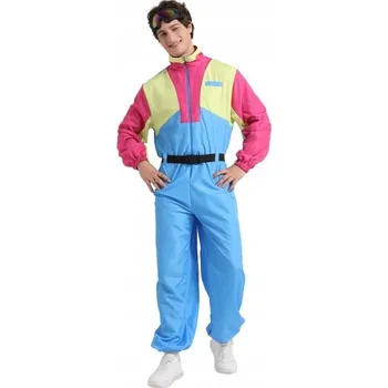 Karnevalový kostým Sada pro muže Kostým, vel 52 Retro 80. let