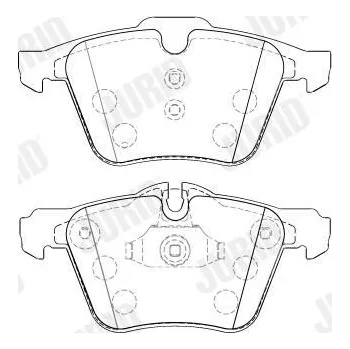 Autodíl Sada brzdových destiček, kotoučová brzda JURID 573464J
