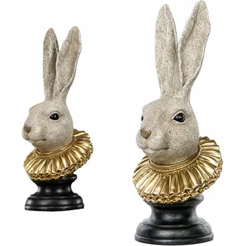 Velikonoční dekorace VELIKONOČNÍ ZAJÍC VELKÝ 50 cm FIGURKA NA Velikonoce KRÁLÍK HLAVA ZAJÍCE DEKORACE