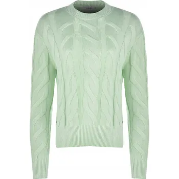 Dámský svetr Guess dámský svetr zelený klasický ke bokům velikost XXL