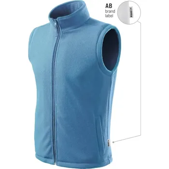 Pánská vesta MALFINI Next 518 Fleece vesta unisex - XL azurově modrá 14 (brand label)