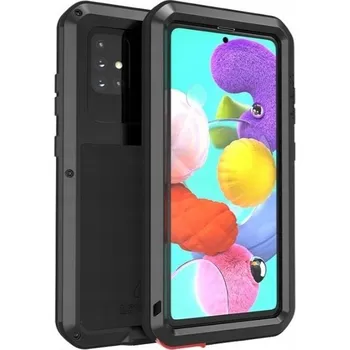 Pouzdro na mobilní telefon Zadní Kryt LOVE MEI pro Samsung Galaxy A51 černý