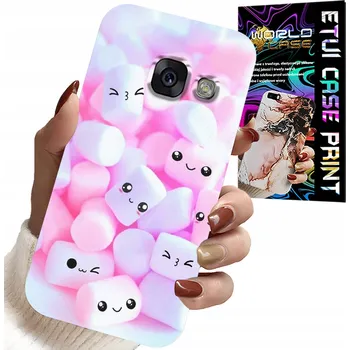 Pouzdro na mobilní telefon POUZDRO PRO SAMSUNG A5 2017 - VZOR S ROZTOMILÝMI PĚNAMI, KRYT, ZADNÍ KRYT