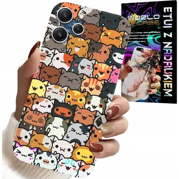 Pouzdro na mobilní telefon POUZDRO PRO XIAOMI REDMI 12 4G - ZADNÍ KRYT S ROZTOMILÝMI KOČIČKAMI, KOČKAMI, KRYT