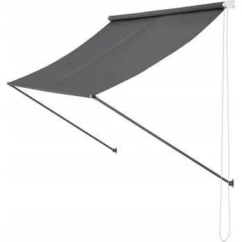 Markýza Terasová Markýza 300x120 cm Šedá