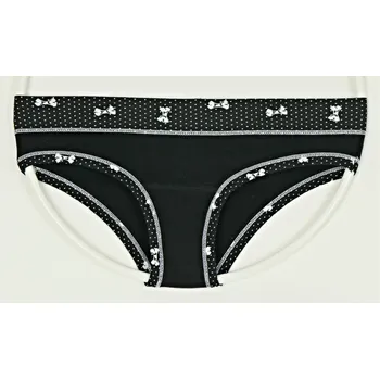 Kalhotky GOLD LINES Bavlněné kalhotky vzor 477 Velikost: M, Barva: černá