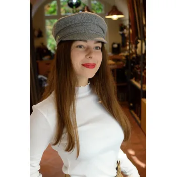 Klobouk Čepice Masaryčka TONAK - HNĚDÁ 54 cm XS