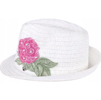 Klobouk Klobouk Růže s Perlami - bílý cz19601