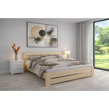 Postel Postel z masivu borovice Petra 180x200 cm+ rošt ZDARMA