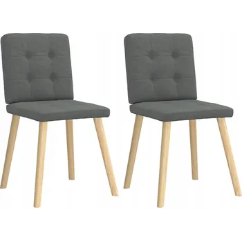 Jídelní židle Jídelní židle, 2 ks, tmavě šedé, potažené látkou