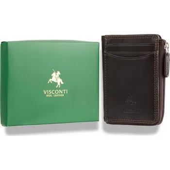 Peněženka Visconti peněženka z pravé hovězí kůže hnědá - muž