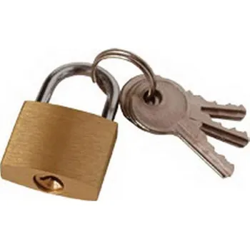 Visací zámek Extol Craft zámek visací mosazný 20mm 3 kliče 9320