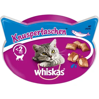 Whiskas kočičí pamlsky, lososové polštářky, 60 g