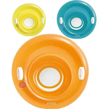 Nafukovací kruh INTEX Plavací dětské křeslo 119cm nafukovací kruh s úchyty 3 barvy na vodu 58883 it58883