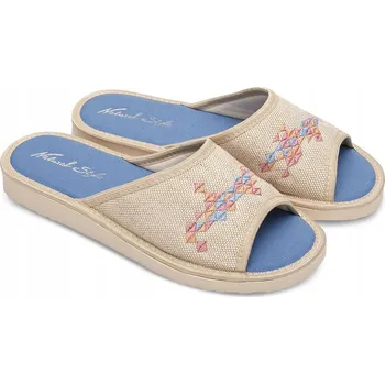 Dámská obuv Dámské Pantofle Natural Style NS-099 Modré 36