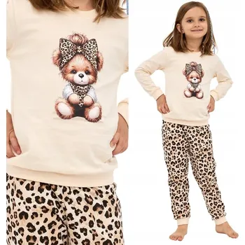 CORNETTE dívčí pyžamo bavlna 594/191 PANTHER béžová 98/104