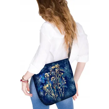 Kabelka Plátěná taška přes rameno, voděodolná kabelka přes rameno Bertoni SAMBA - Midnight