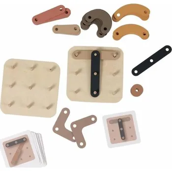 Dřevěná hračka Egmont: Dřevěná manuální hračka - Spojuj a kresli 511155